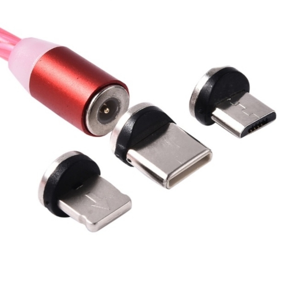 3 In 1 Magnetic USB Lighting Cable Type-C , Micro - Picture 3 of 7